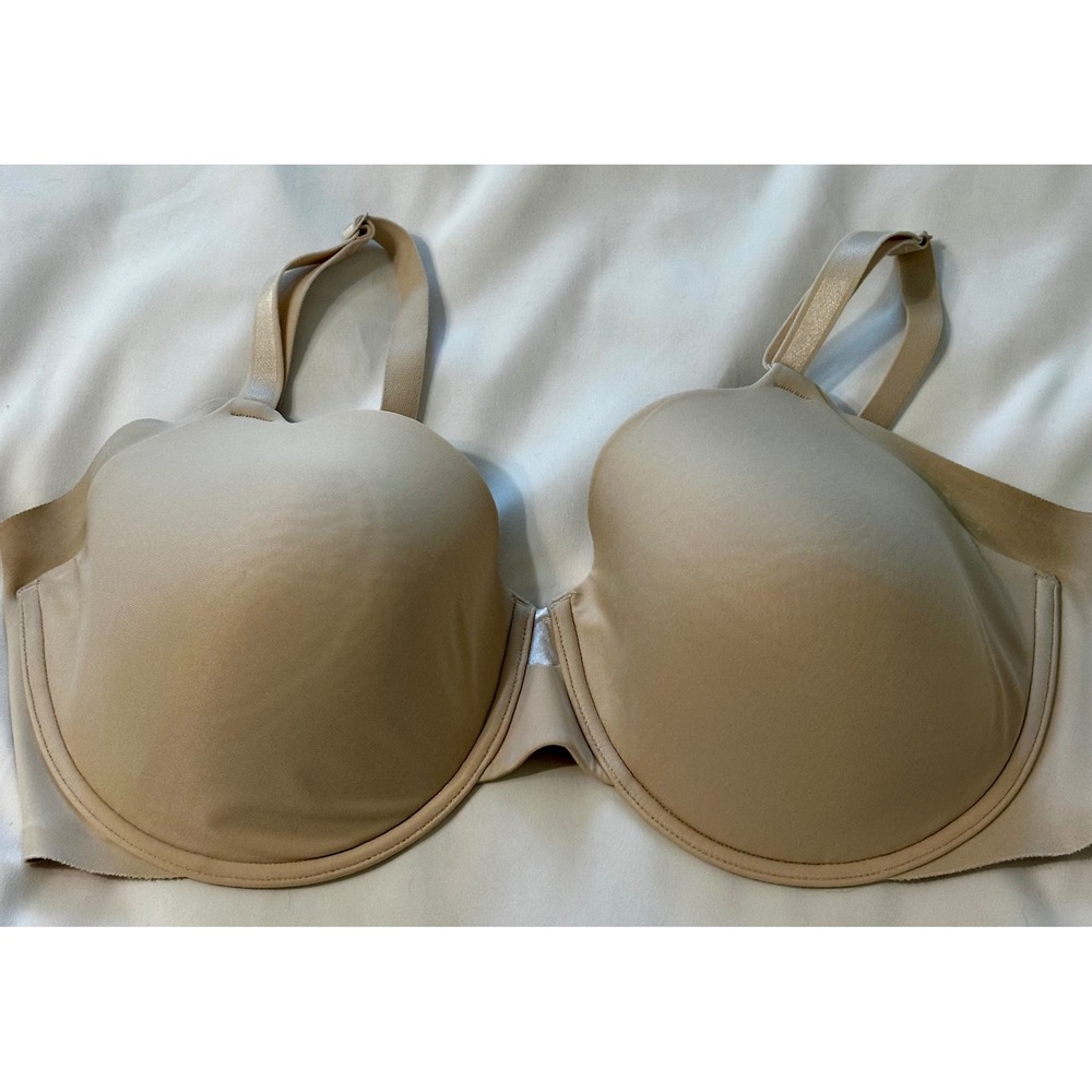 Olga No Side Effects Underwire Contour Bra 44C Beige Toasted Almond GB0561C